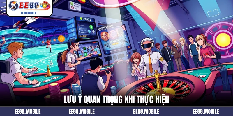 Lưu ý quan trọng khi thực hiện